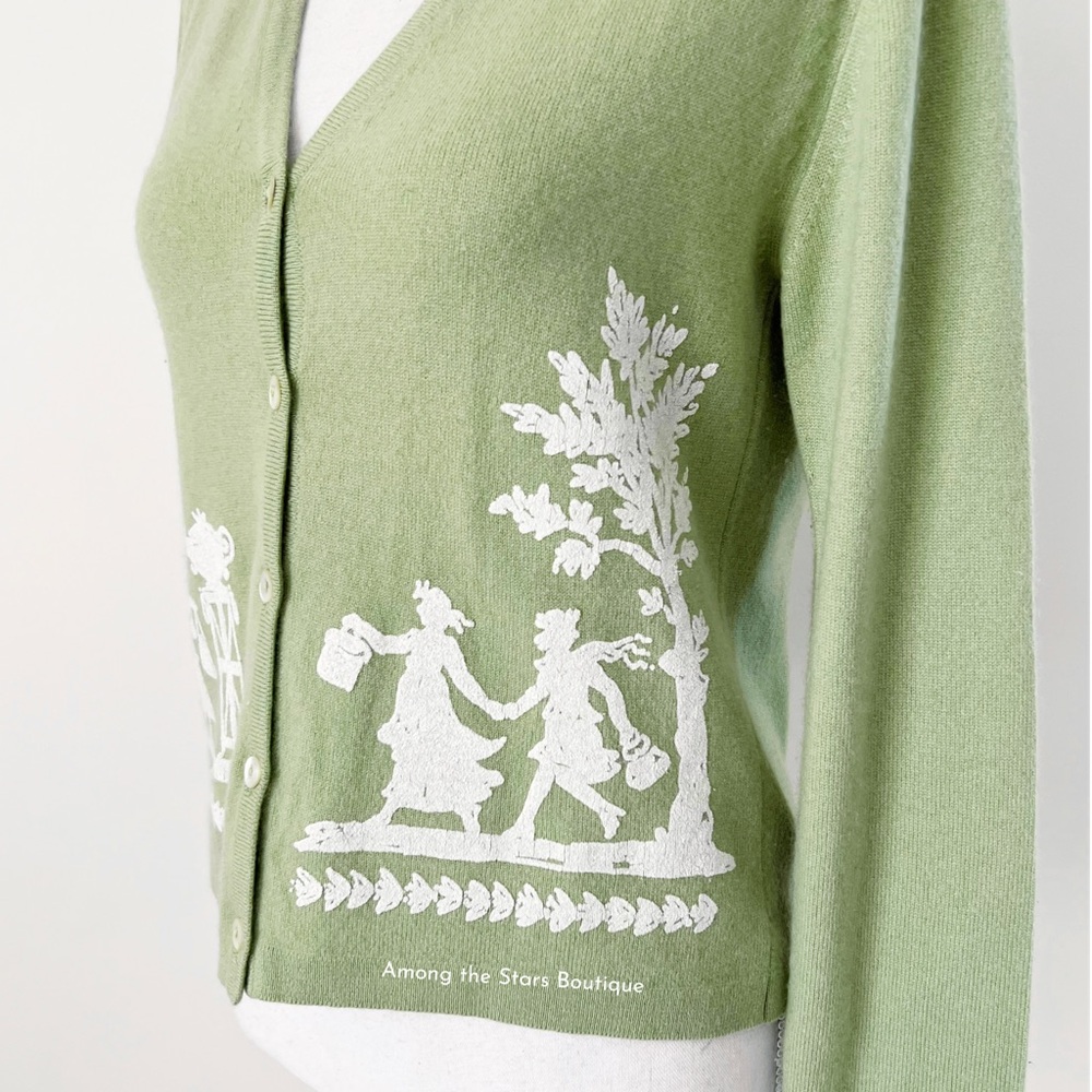 Extremely Rare Y2K Vintage Cashmere Cardigan ASO Phoebe Buffay in Friends - Picture 12 of 13